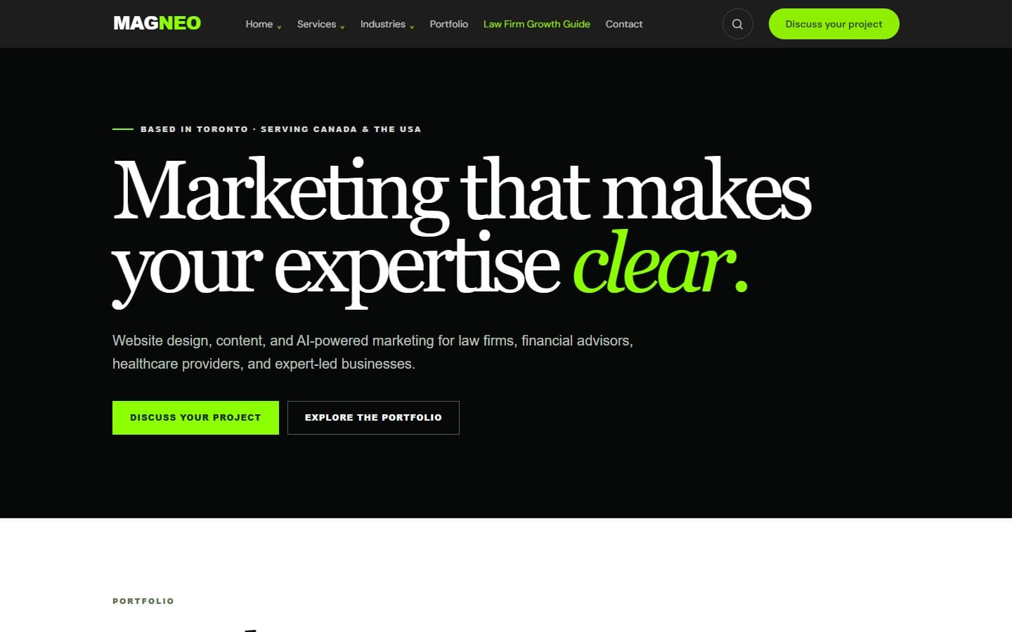 MAGNEO website preview